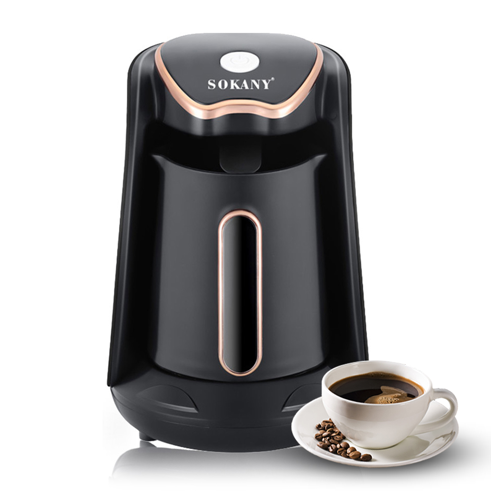 Quality Coffee Equipment - เครื่องชงกาแฟตุรกีไฟฟ้า SOKANY พร้อมหม้อกาแฟขนาด 250 มล./1 ถ้วย