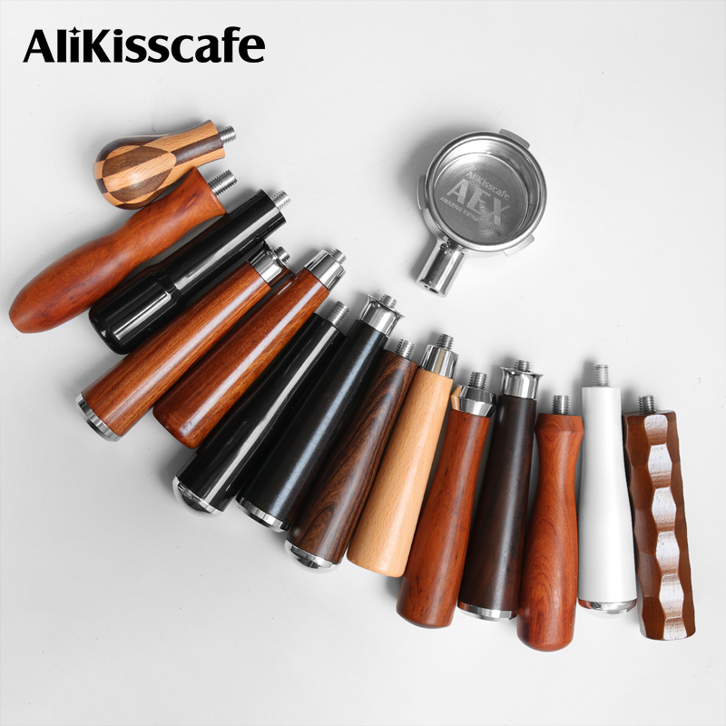 Quality Coffee Equipment - ด้ามจับพอร์ตาฟิลเตอร์กาแฟ M10 ด้ามจับแบบปรับแต่งสำหรับเครื่องชงเอสเพรสโซ่ Delonghi Breville อะไหล่ทดแทนพอร์ตาฟิลเตอร์