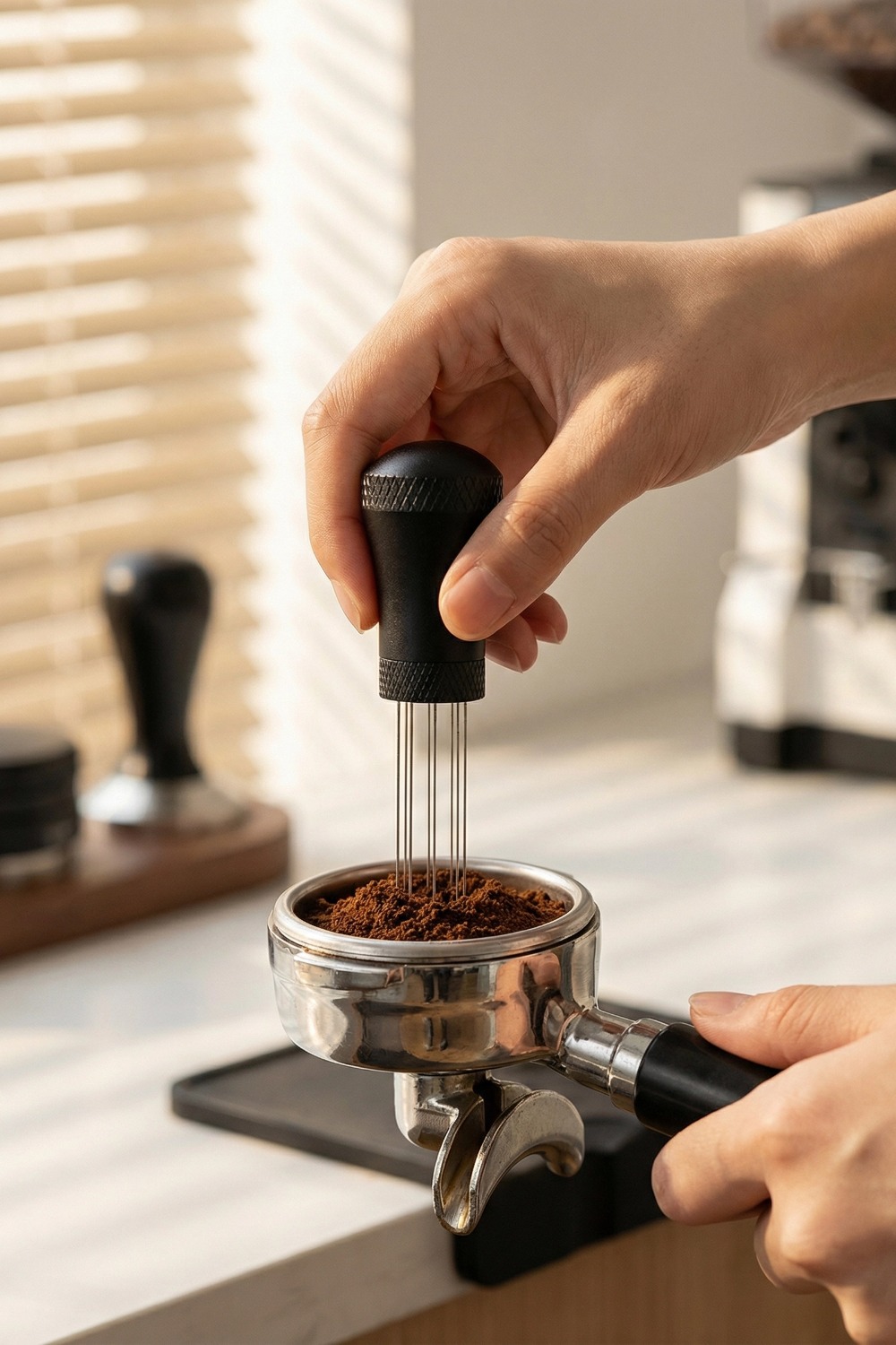 เครื่องมือกระจายผงกาแฟเอสเพรสโ - Quality Coffee Equipment บทวิจารณ์และราคา