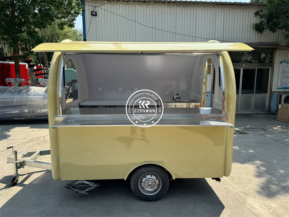 รถบรรทุกอาหารมือถือ Van Street - Mobile Coffee Van Equipment บทวิจารณ์และราคา