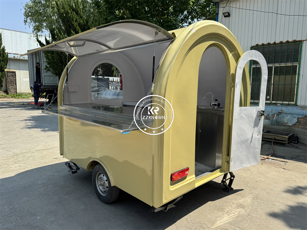 รถบรรทุกอาหารมือถือ Van Street - Mobile Coffee Van Equipment บทวิจารณ์และราคา